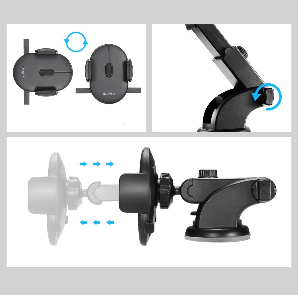 Support de téléphone pour voiture : sur tableau de bord ou pare-brise