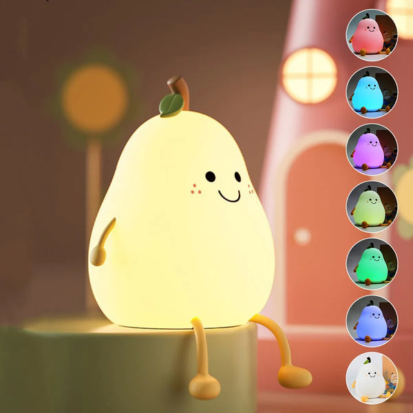 La Lampe LED Tactile  "Pechou" en Silicone avec Minuterie et 7 Couleurs