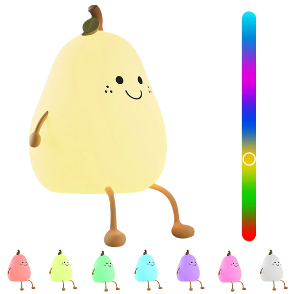 La Lampe LED Tactile  "Pechou" en Silicone avec Minuterie et 7 Couleurs