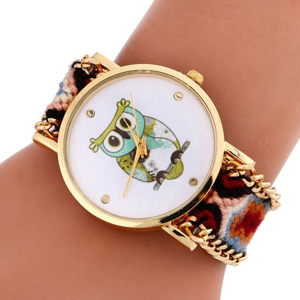Montre Quartz Collection "Chouette" pour Femmes