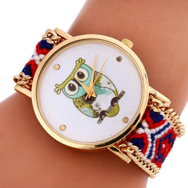Montre Quartz Collection "Chouette" pour Femmes