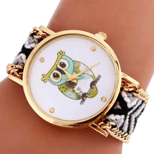 Montre Quartz Collection "Chouette" pour Femmes