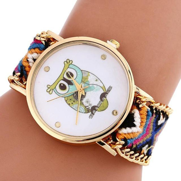 Montre Quartz Collection "Chouette" pour Femmes