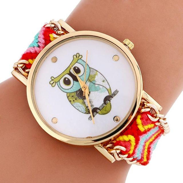 Montre Quartz Collection "Chouette" pour Femmes