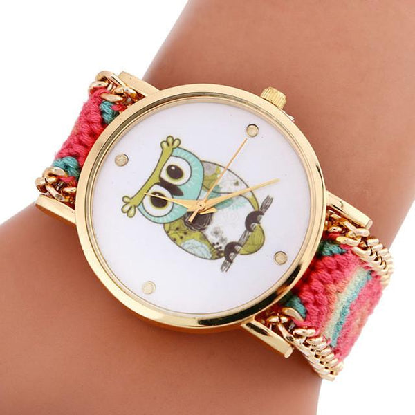 Montre Quartz Collection "Chouette" pour Femmes