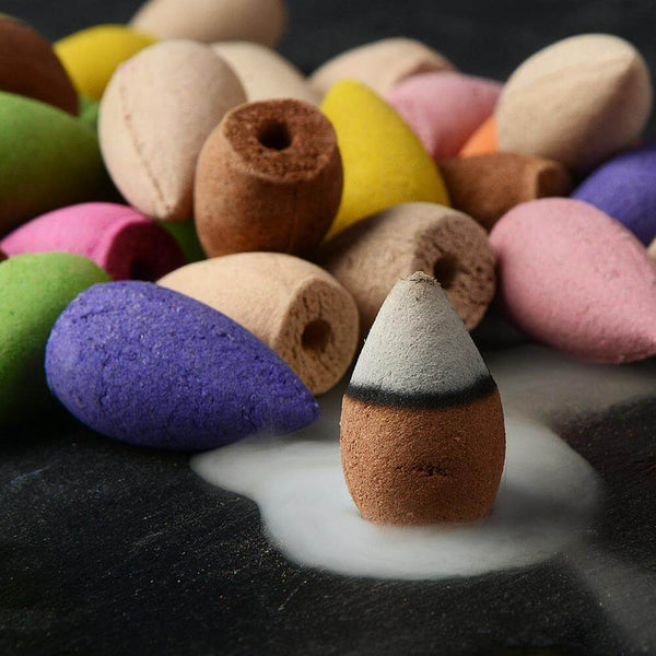 70 cones encens à flux inversé pour porte encens cascade Spirit River™  | BIGANDBANG.com