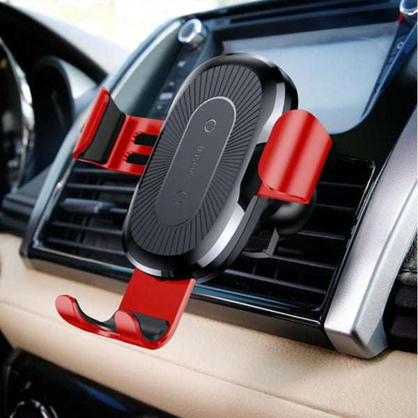 Chargeur sans-fil  à induction Qi pour smartphone en voiture compatible iPhone Samsung et Android