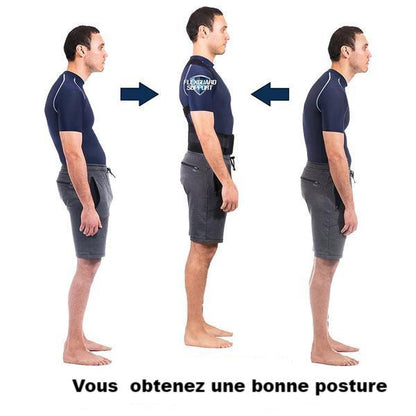 Correcteur de posture dos magnétique et ceinture dorsale lombaire femme et homme