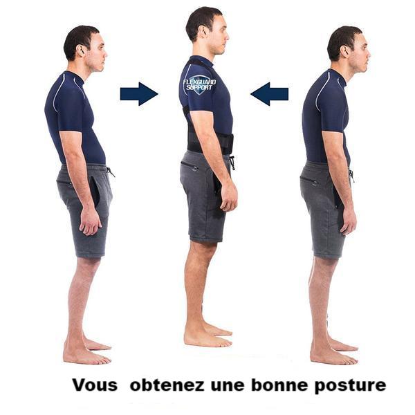 Correcteur de posture dos magnétique et ceinture dorsale lombaire femme et homme