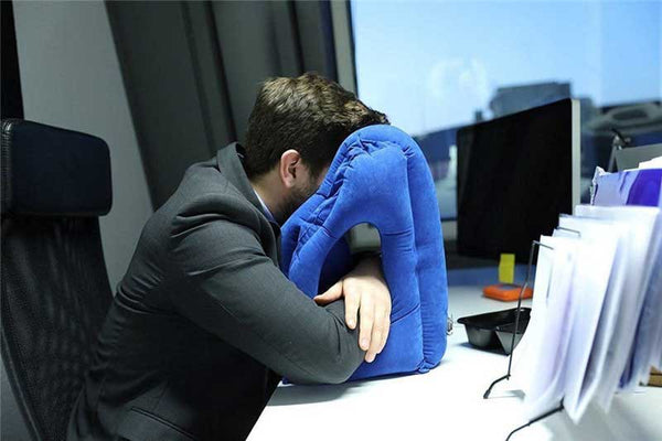 MyPillow™ - Le nouveau Oreiller coussin air gonflable pour voyager la tête reposée en avion ou en voiture