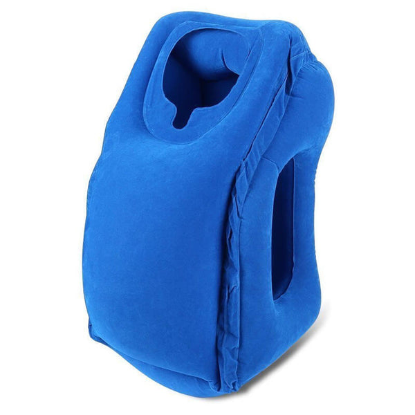 MyPillow™ - Le nouveau Oreiller coussin air gonflable pour voyager la tête reposée en avion ou en voiture