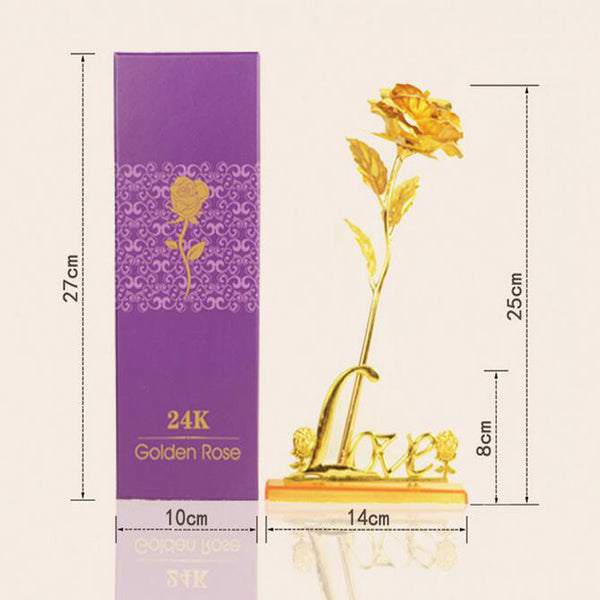 Rose Plaqué Or 24k