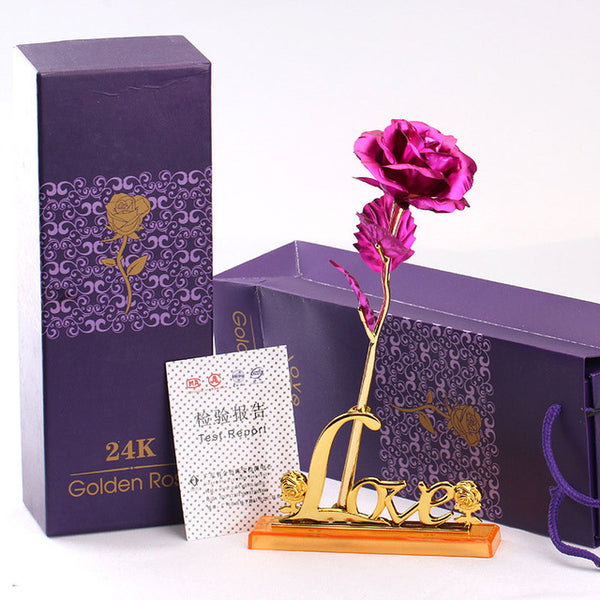 Rose Plaqué Or 24k