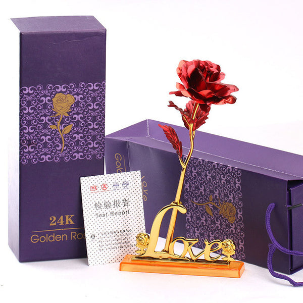 Rose Plaqué Or 24k