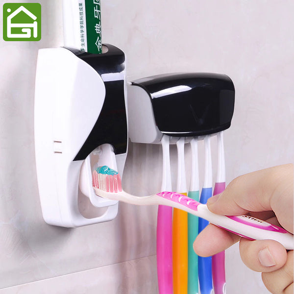 Distributeur automatique de dentifrice avec porte 5 brosses