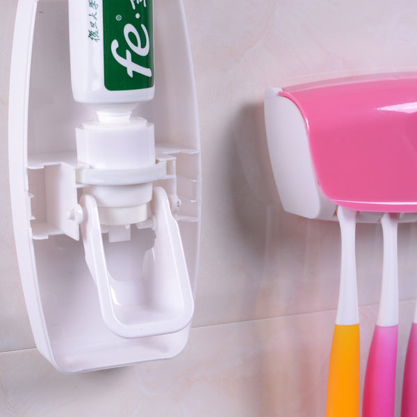 Distributeur automatique de dentifrice avec porte 5 brosses
