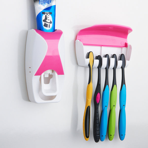 Distributeur automatique de dentifrice avec porte 5 brosses