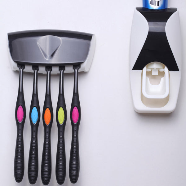 Distributeur automatique de dentifrice avec porte 5 brosses