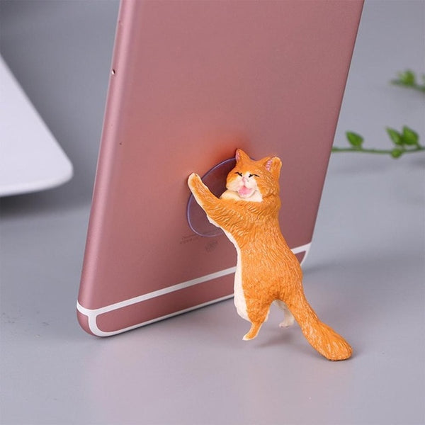 Support de smartphone par la force de chats mignons
