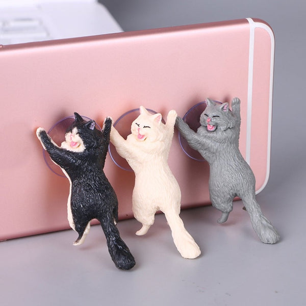 Support de smartphone par la force de chats mignons