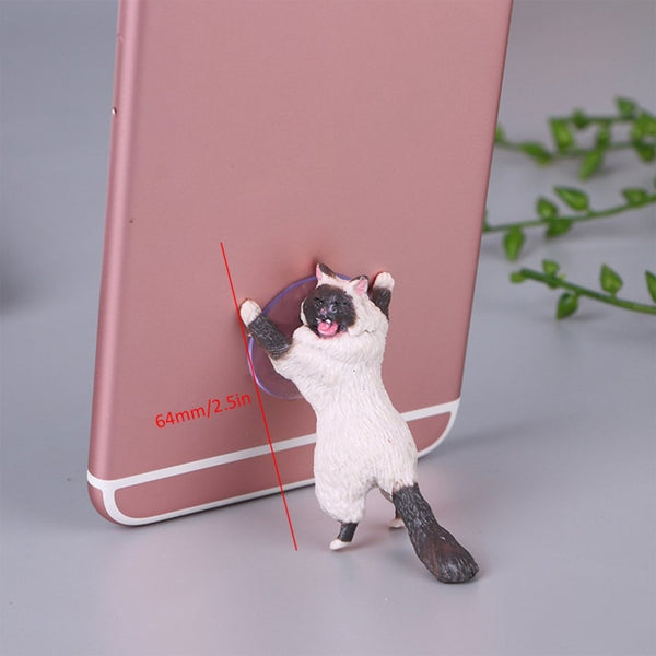 Support de smartphone par la force de chats mignons