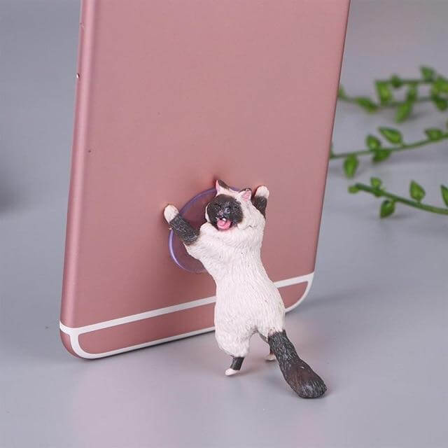 Support de smartphone par la force de chats mignons
