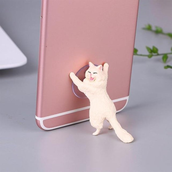 Support de smartphone par la force de chats mignons