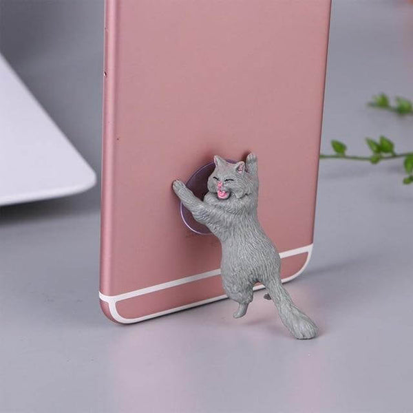 Support de smartphone par la force de chats mignons
