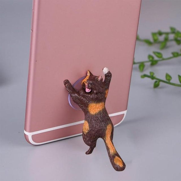 Support de smartphone par la force de chats mignons